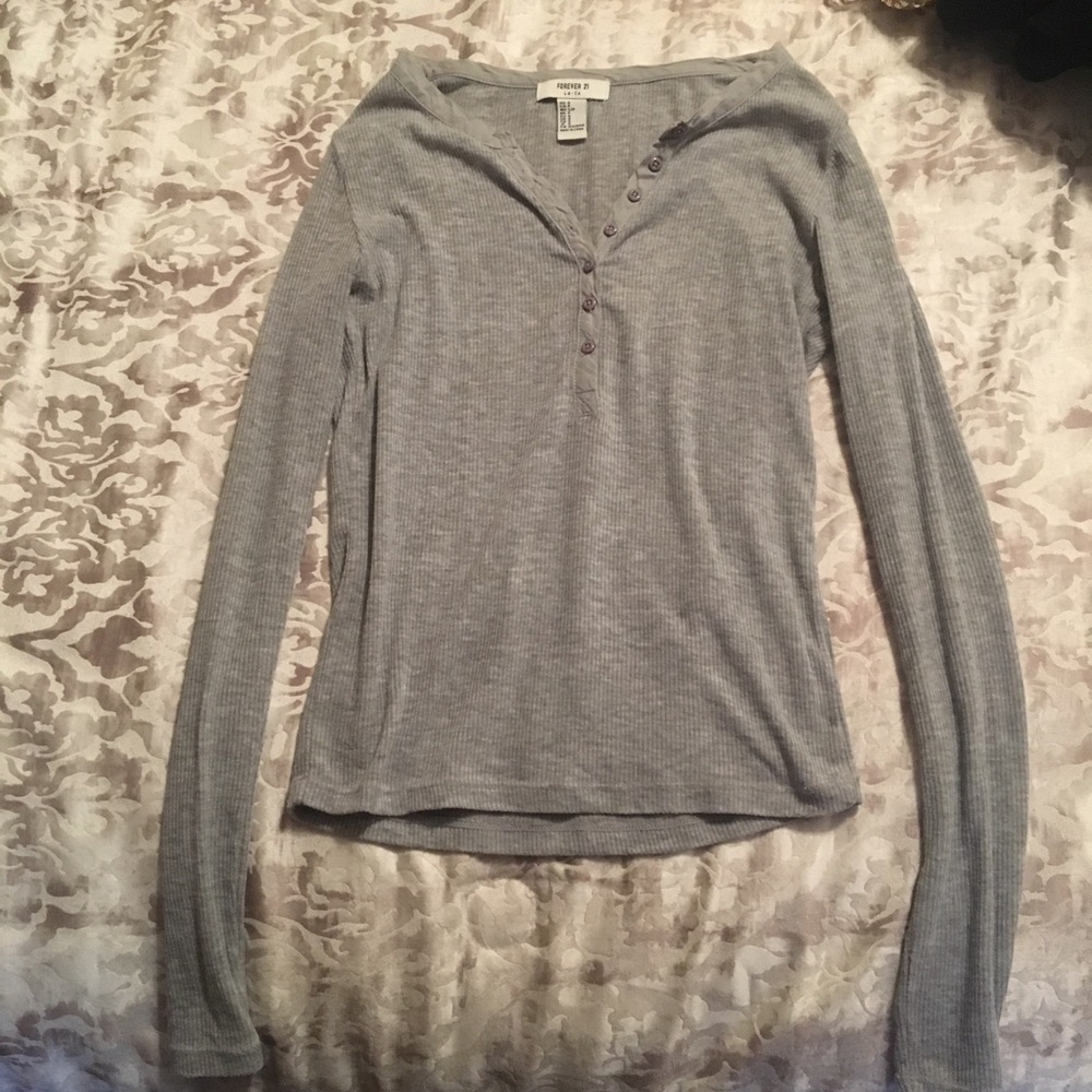 cute henley button shirt